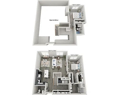 Floor plan Hampton Loft (B2KL)