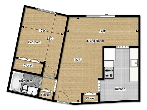 Floor plan Junior Upgrade
