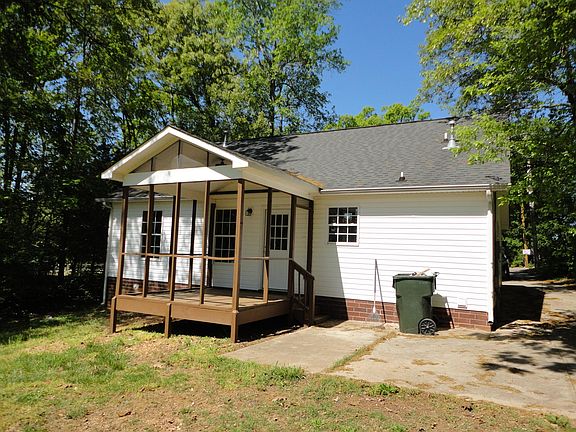 Covered deck includes ceiling fan