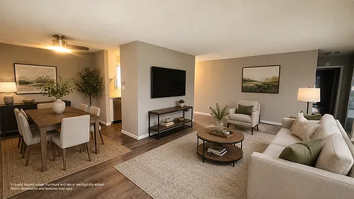 Floor plan Poolside Renovated One bedroom