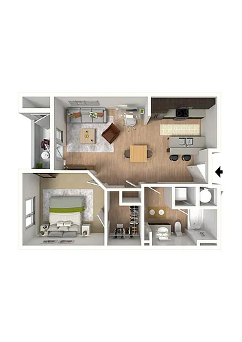Floor plan P1 1X1 A3