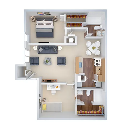 Floor plan 2x2 (htb2)
