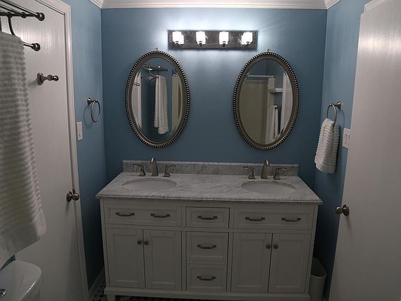 Jack and Jill upstairs full bath vanity