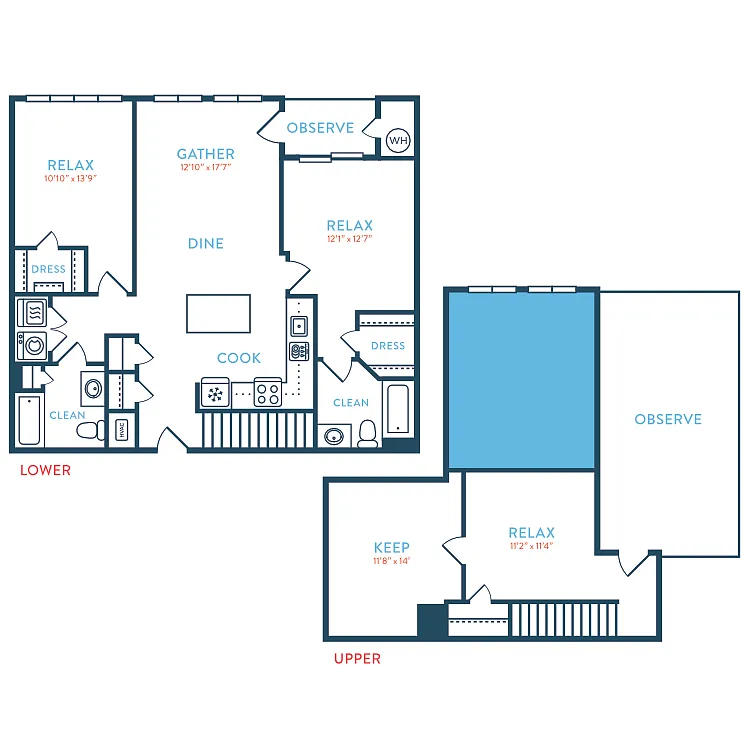 Floor plan 1593 Quincy B1 Loft