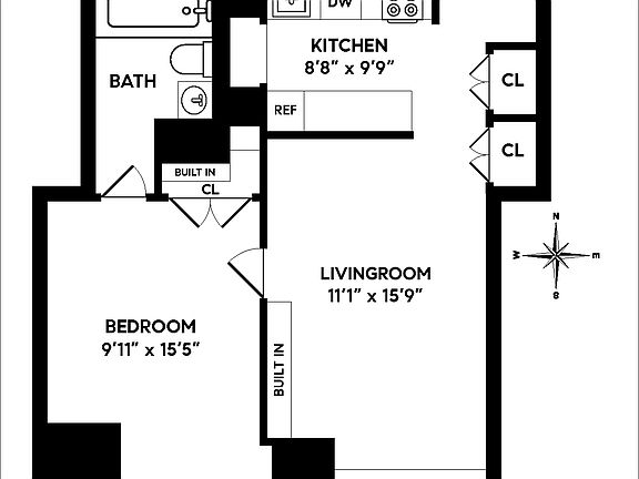 2nd image of 301 W 57th St APT 11F
