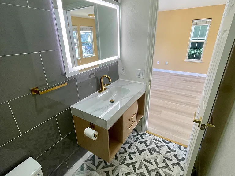 1/2 bathroom on first floor