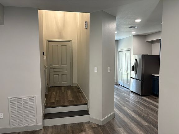 View of the kitchen from the living room