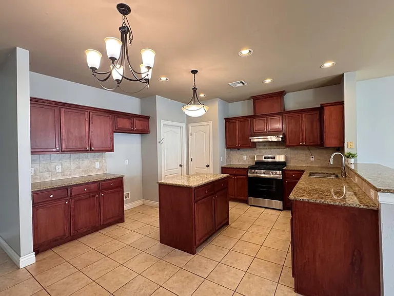 Large Kitchen with Island and Plenty of cabinet for storeage