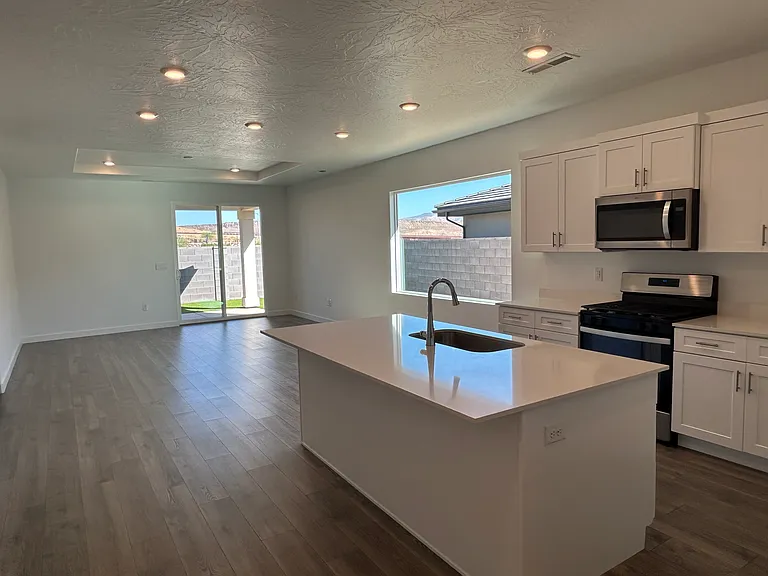 Kitchen and living room