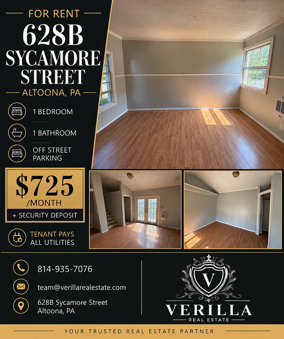 For Rent 628b Sycamore Street, Altoona, Pa — Photo 1