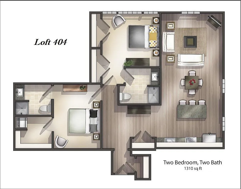 2 bed, 1390 sqft, $2,300 — Photo 1