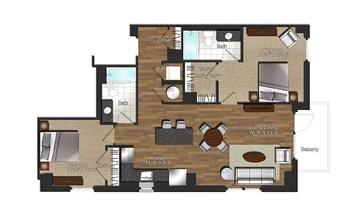 Floor plan The Golden Globe