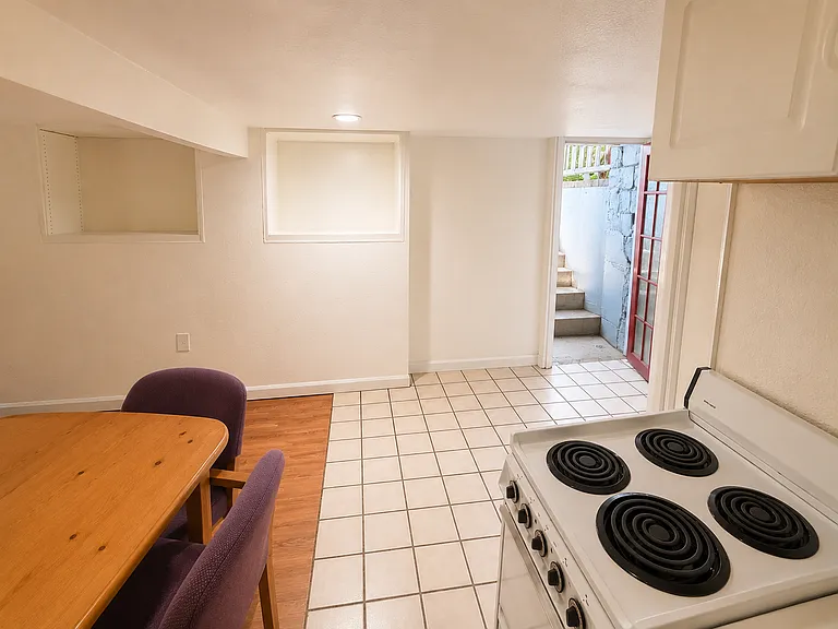 looking back out from in kitchen