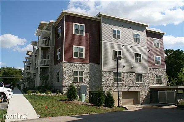 Three story building showcasing heated garage