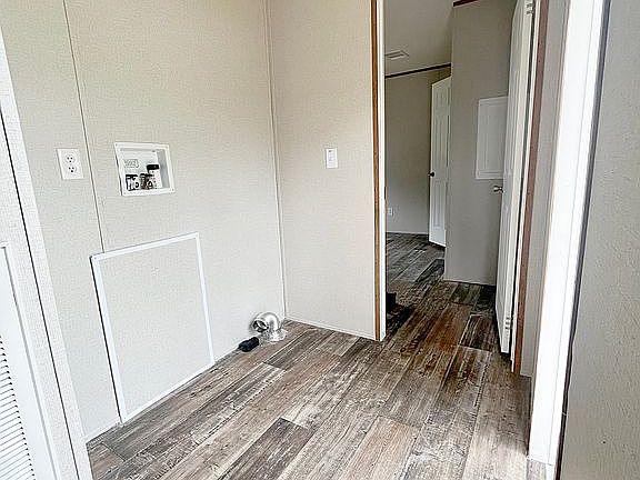 Washer and dryer hookups.