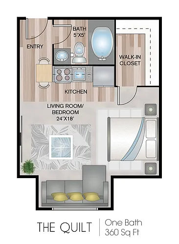 Floor plan The Quilt Premium Plus