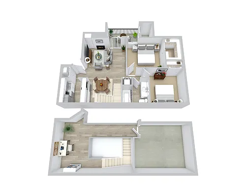 Floor plan 2X1 Lofted