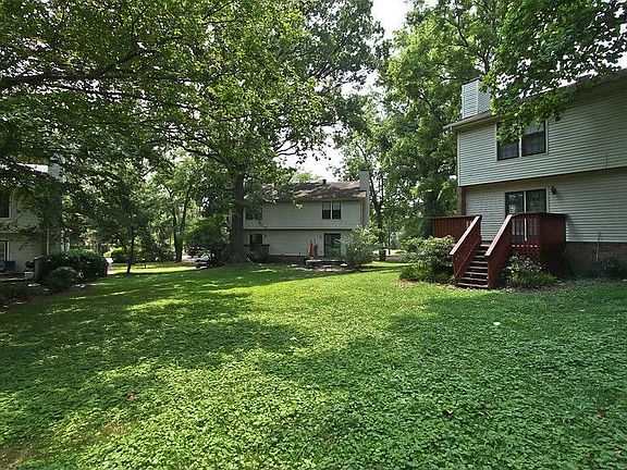 Backyard is spacious for condo living