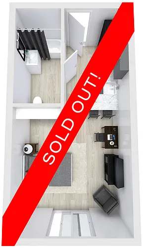 Floor plan Studio B