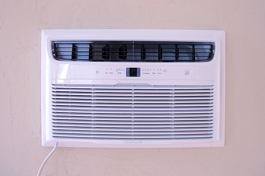 A/C unit in the living room.