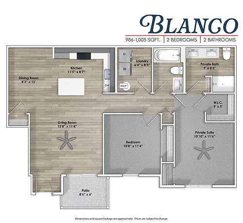 Floor plan Blanco