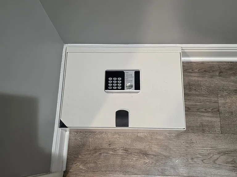 Mini Safe in the Walk-in Closet