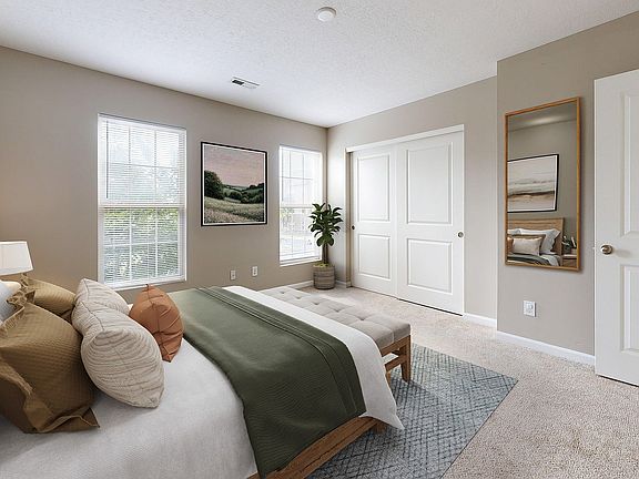 Spacious Bedroom with Large Windows