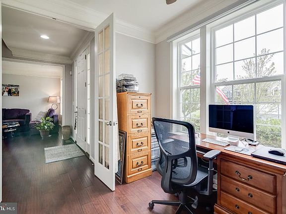 Office with French Doors