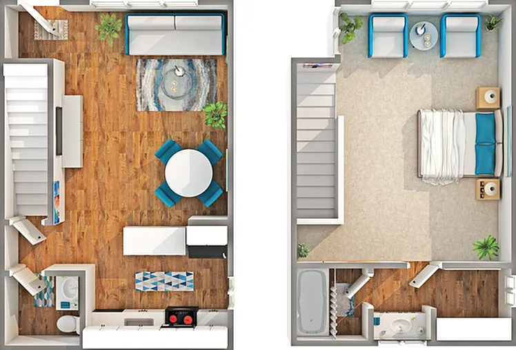 Aspen | One Bed Townhome Aspen | One Bed Townhome