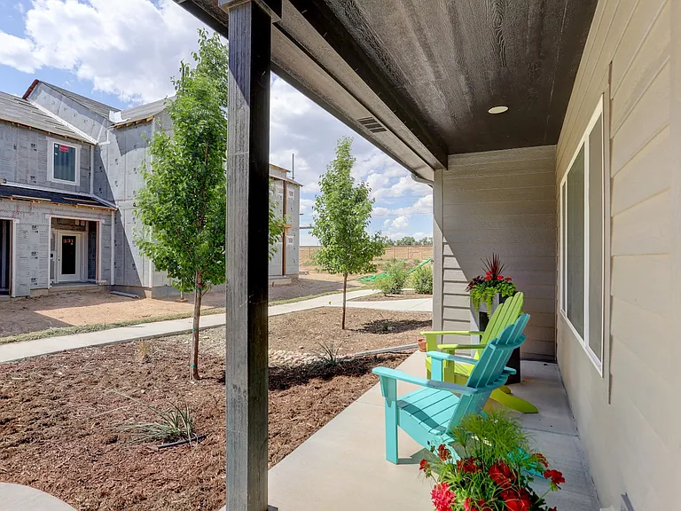 Front Patio/Garden Area of Townhome