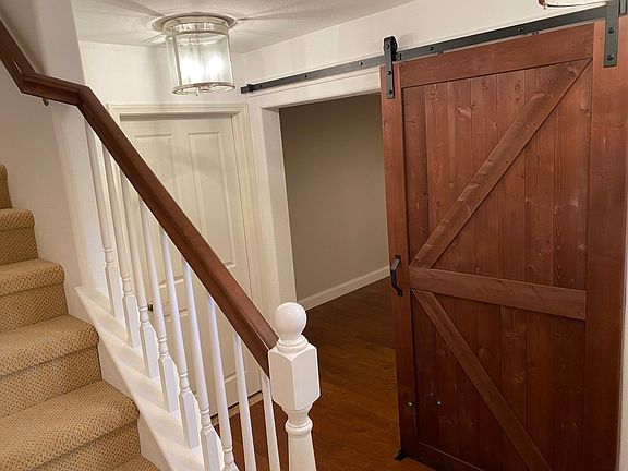 First floor room with barn door.