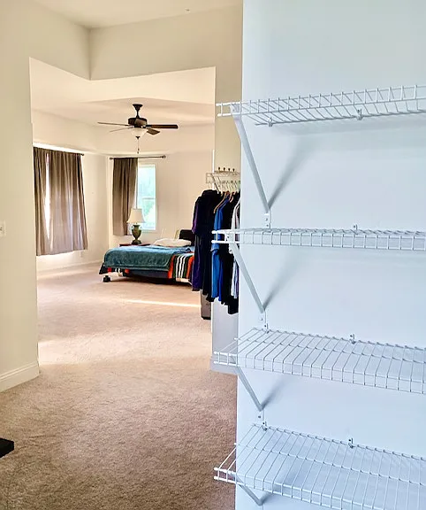 2nd level master bedroom closet