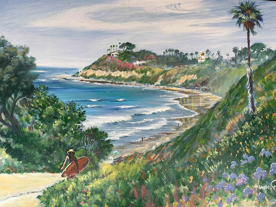 SOUTH RAMP TO "PIPES" & "SWAMI'S" (PAINTING BY LOCAL ARTIST KEVIN ANDERSON)