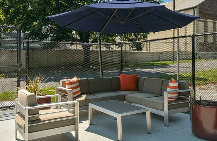Shaded Seating Area