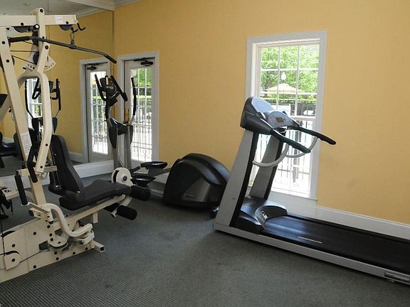 Work out equipment in club house