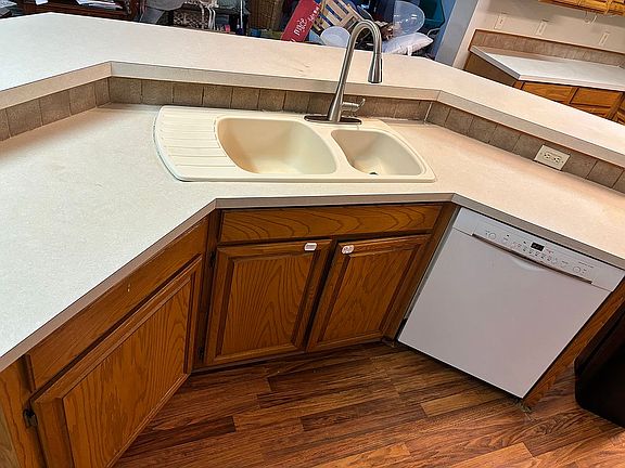Kitchen sink and dishwasher