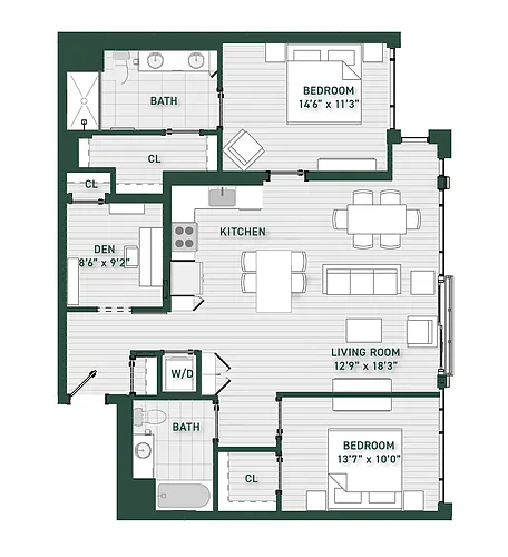 Floor plan B7D