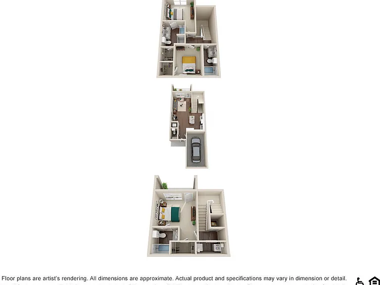 Elevate Townhome floor plan The Ravelle at Ridgeview
