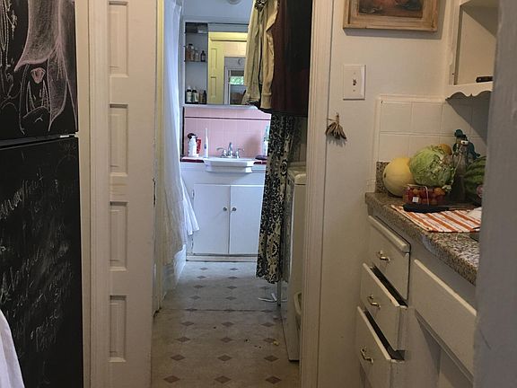 Kitchen, laundry area, bathroom