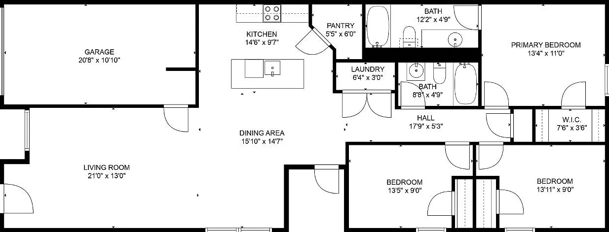 3 bed, 1350 sqft, $1,400 — Photo 4