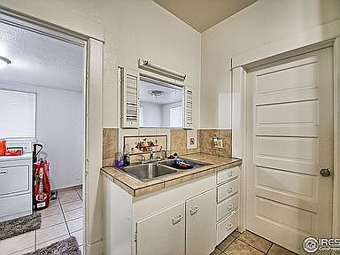 kitchen looking into laundry room