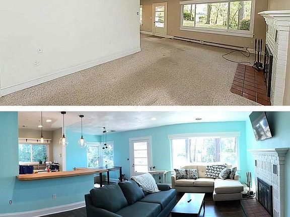 Before and after of our reno