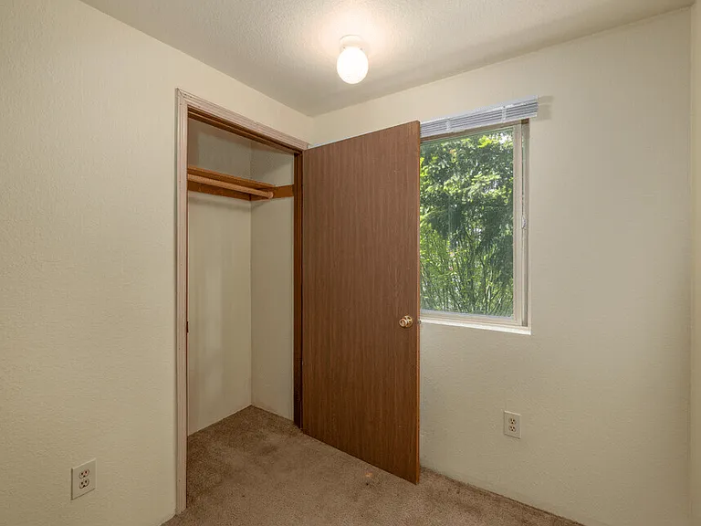 Bedroom with closet space