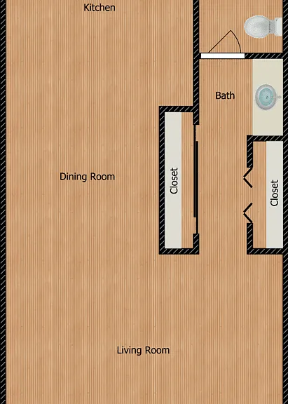 Studio Floorplan Diagram