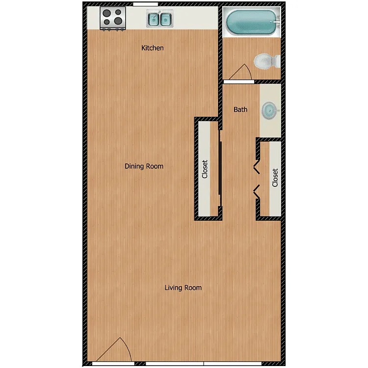 Floor plan Studio