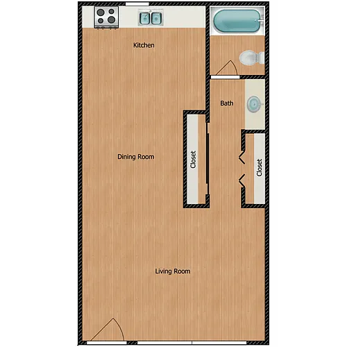 Floor plan Studio