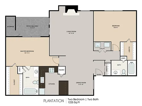 Floor plan 2X2