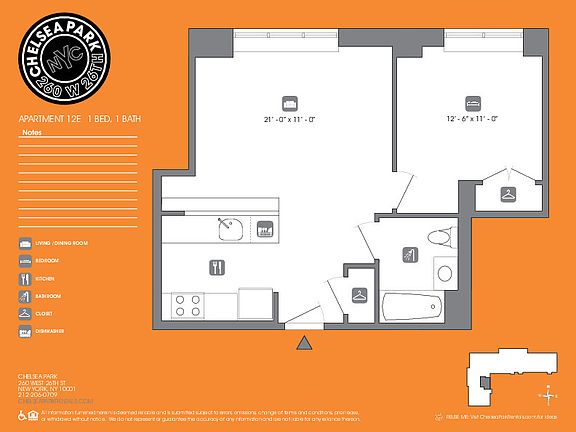 2nd image of 260 W 26th St APT 12E