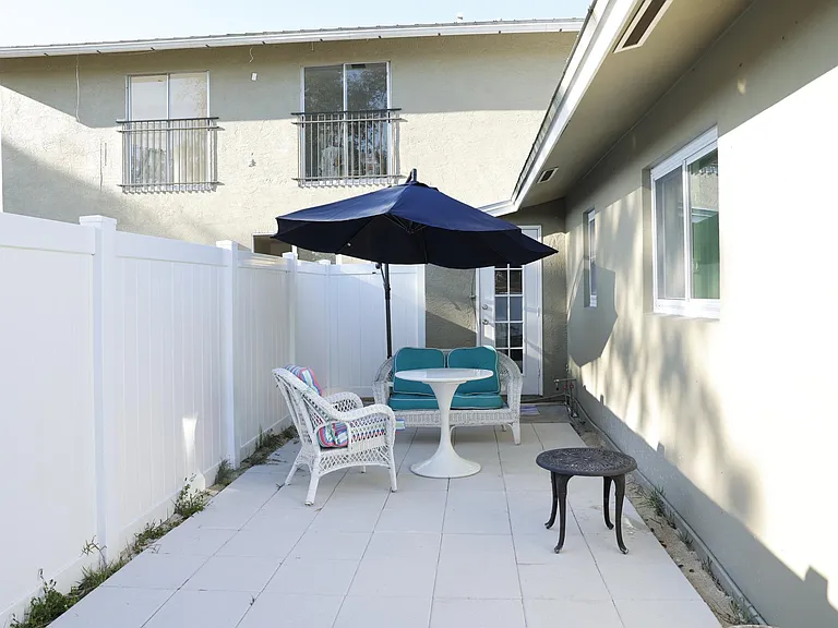 Private patio area