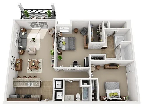 Floor plan B61